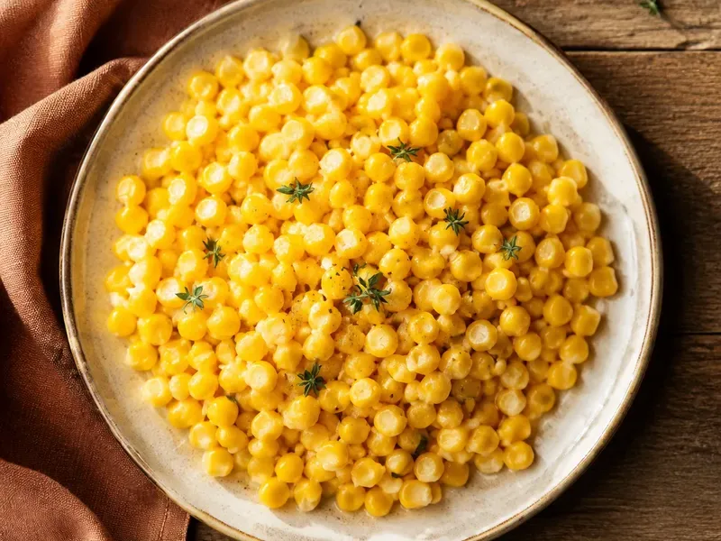 Buttered Sweet Corn, as the finished dish