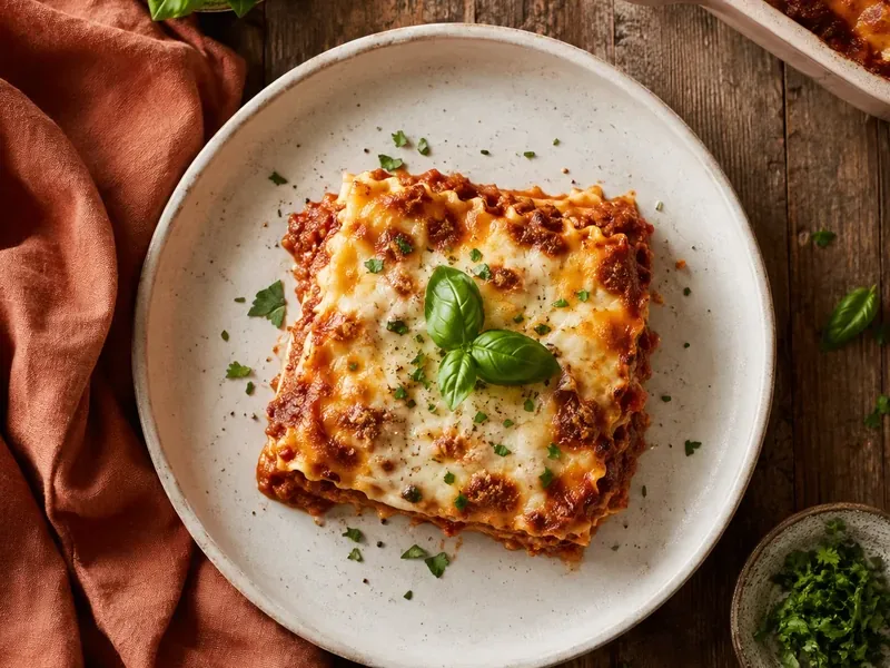 Easy Lasagna, as the finished dish