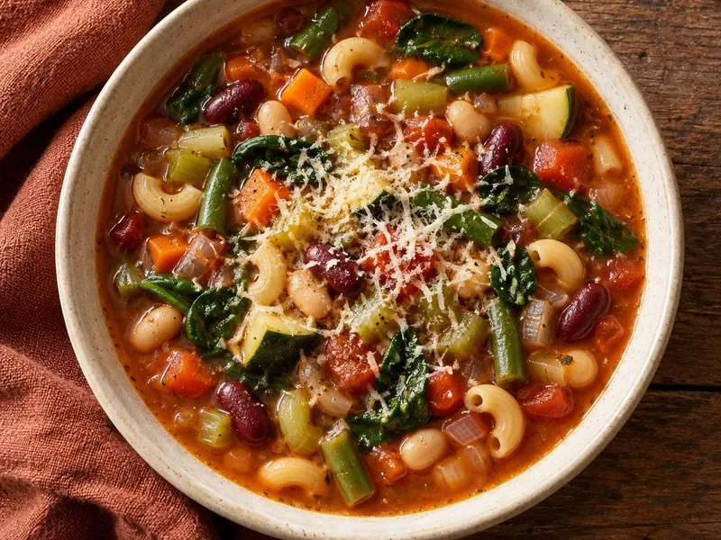 Minestrone Soup, as the finished dish